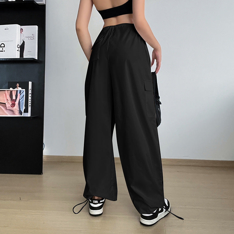 High-waisted Casual Cargo Pants