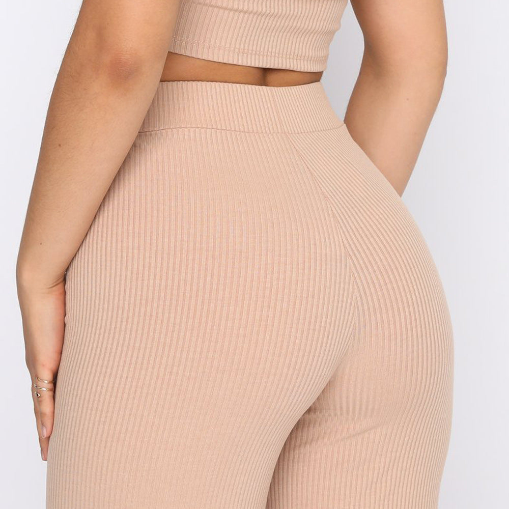 Women's Elastic High Waist Stretch Casual Pants