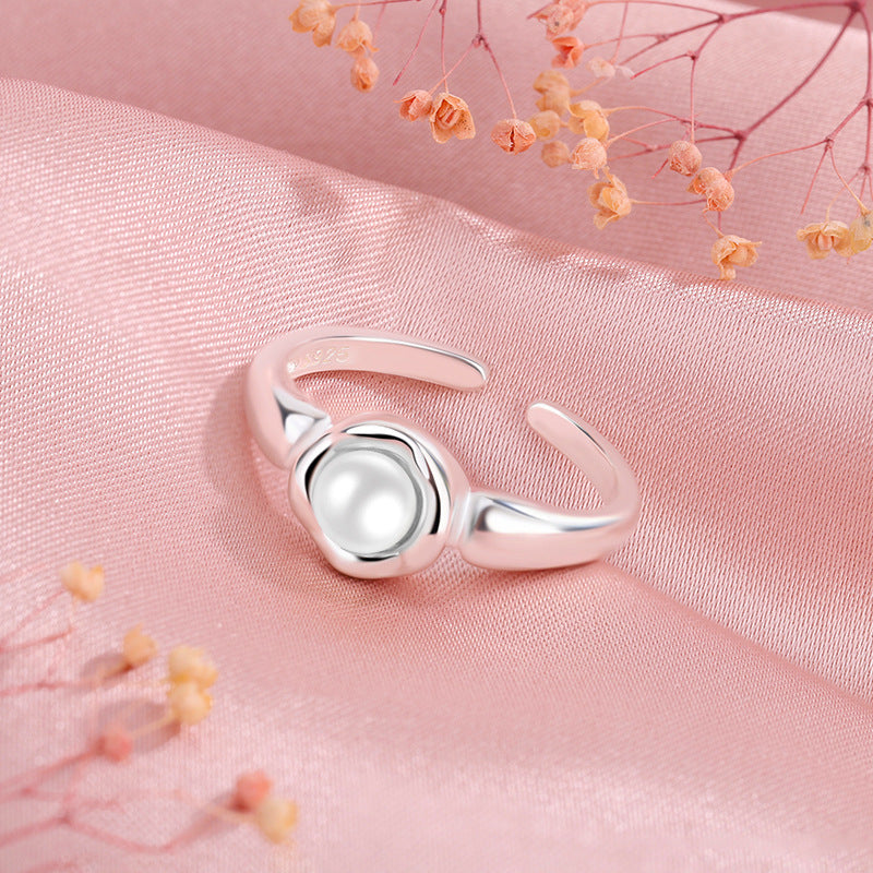 Women's Sterling Silver Pearl Ring