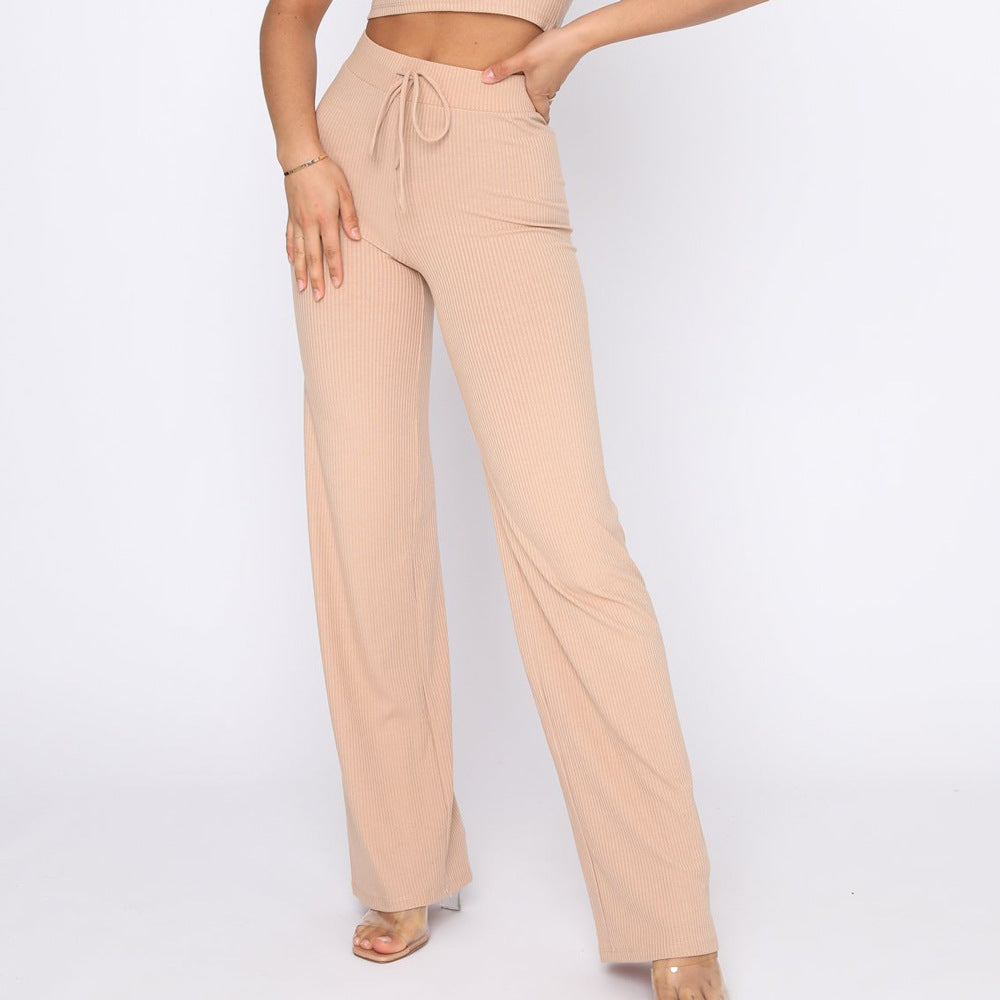 Women's Elastic High Waist Stretch Casual Pants