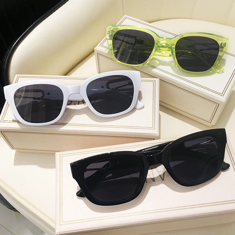 Women's High-end Sense Of Design Personality Green Sunglasses