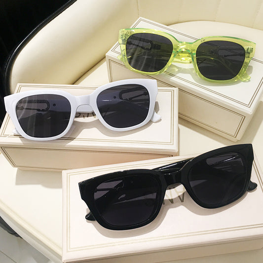 Women's High-end Sense Of Design Personality Green Sunglasses