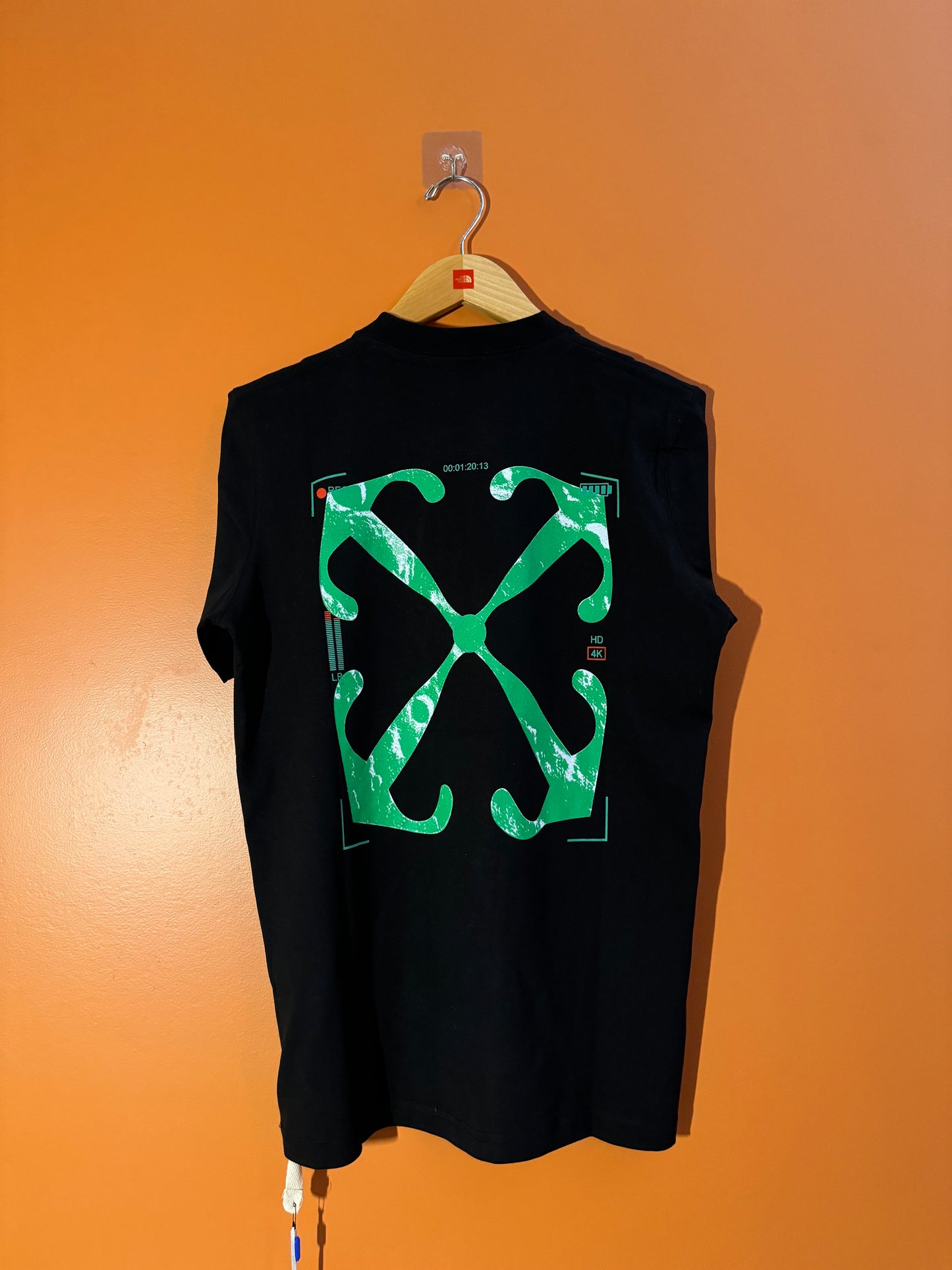 Off-White Bold Green Print T-shirt