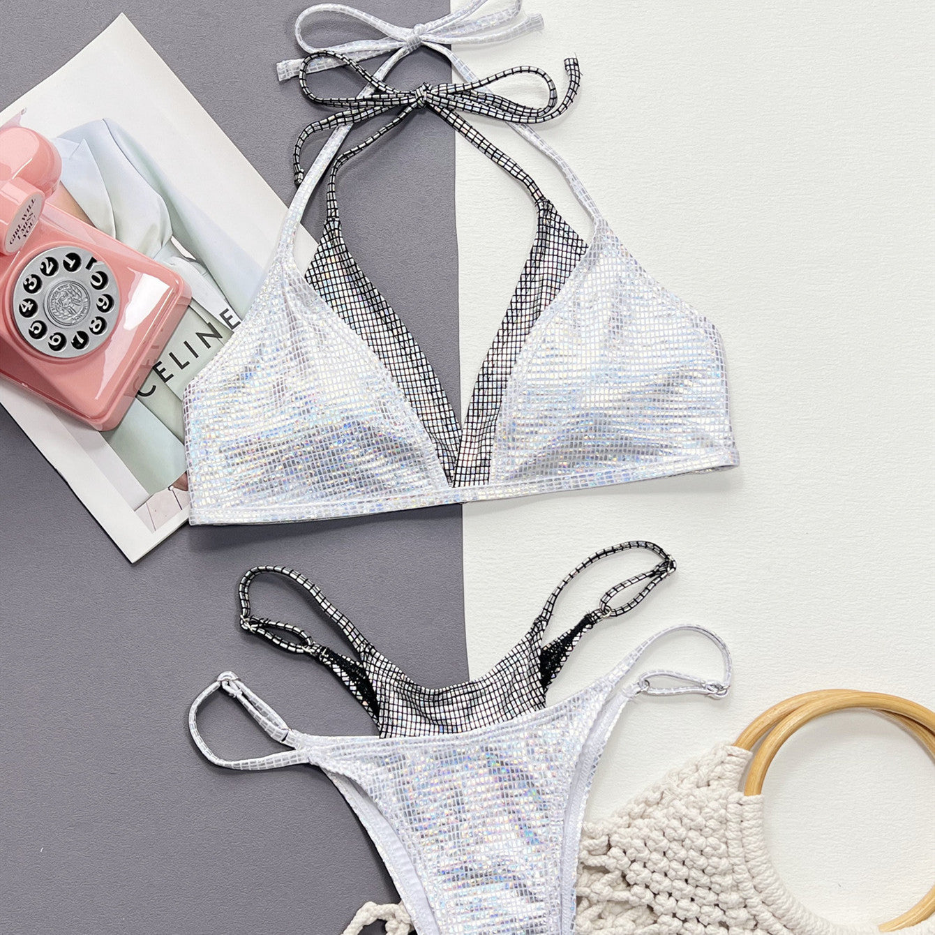 Swimsuit Women's Fake Two-piece Bikini