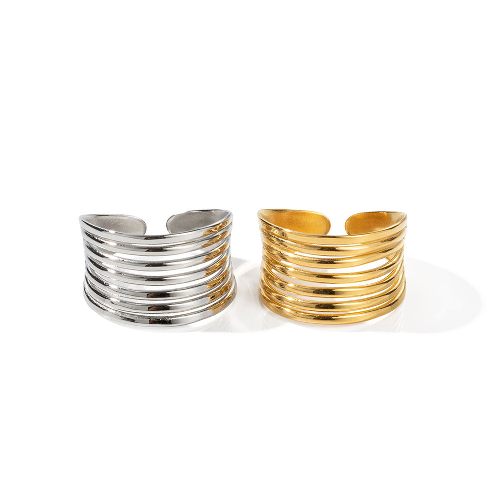 Simple Ins Style Fashionable Stainless Steel Ring