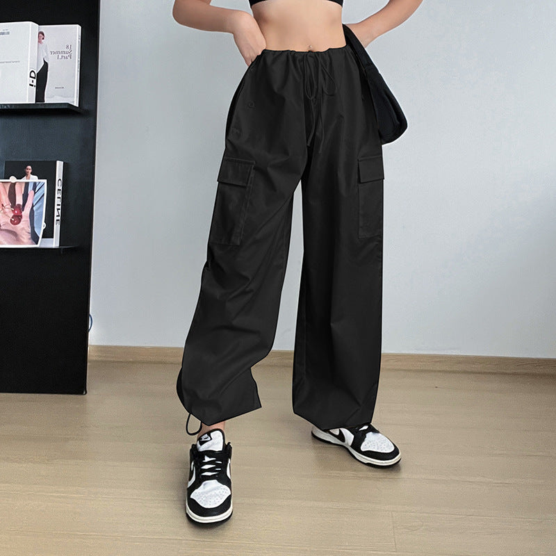 High-waisted Casual Cargo Pants