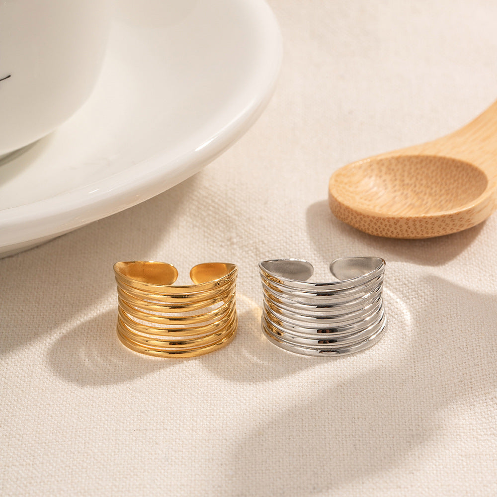 Simple Ins Style Fashionable Stainless Steel Ring