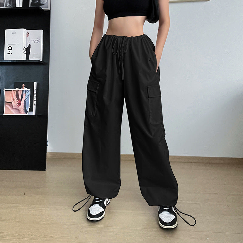 High-waisted Casual Cargo Pants
