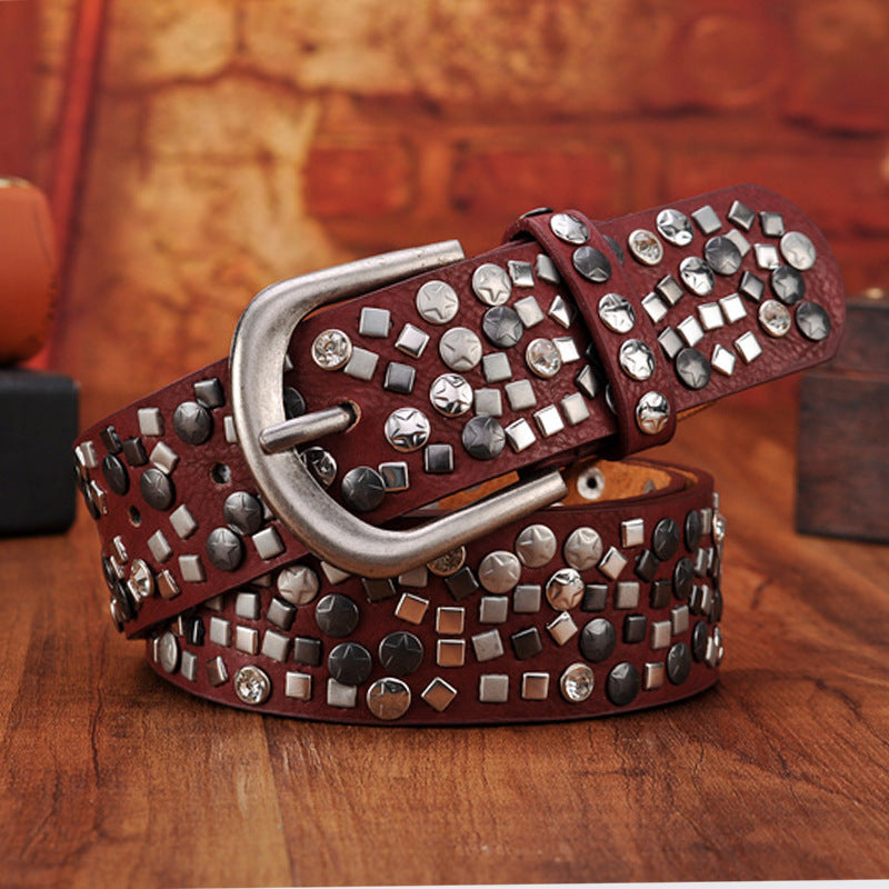 New Style Rivet Women's Ethnic Retro Belt